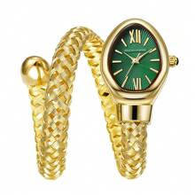 Damen Schlangen-Armreif Uhren, Mode Armband Uhr, Marken Quarz Uhr für modebewusste Mädchen