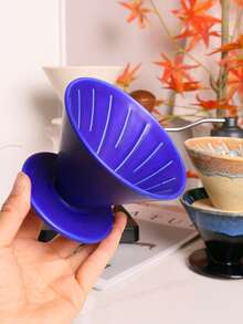 1 件大号可重复使用陶瓷手冲咖啡过滤器、无纸滴滤咖啡漏斗、陶瓷咖啡分享壶滴滤器 Back To School