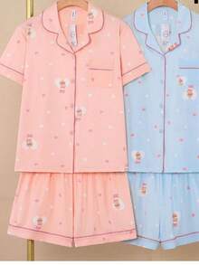 SHORT American Pajamas Imported Functional Buttons Maternity Post Surgery Comfort