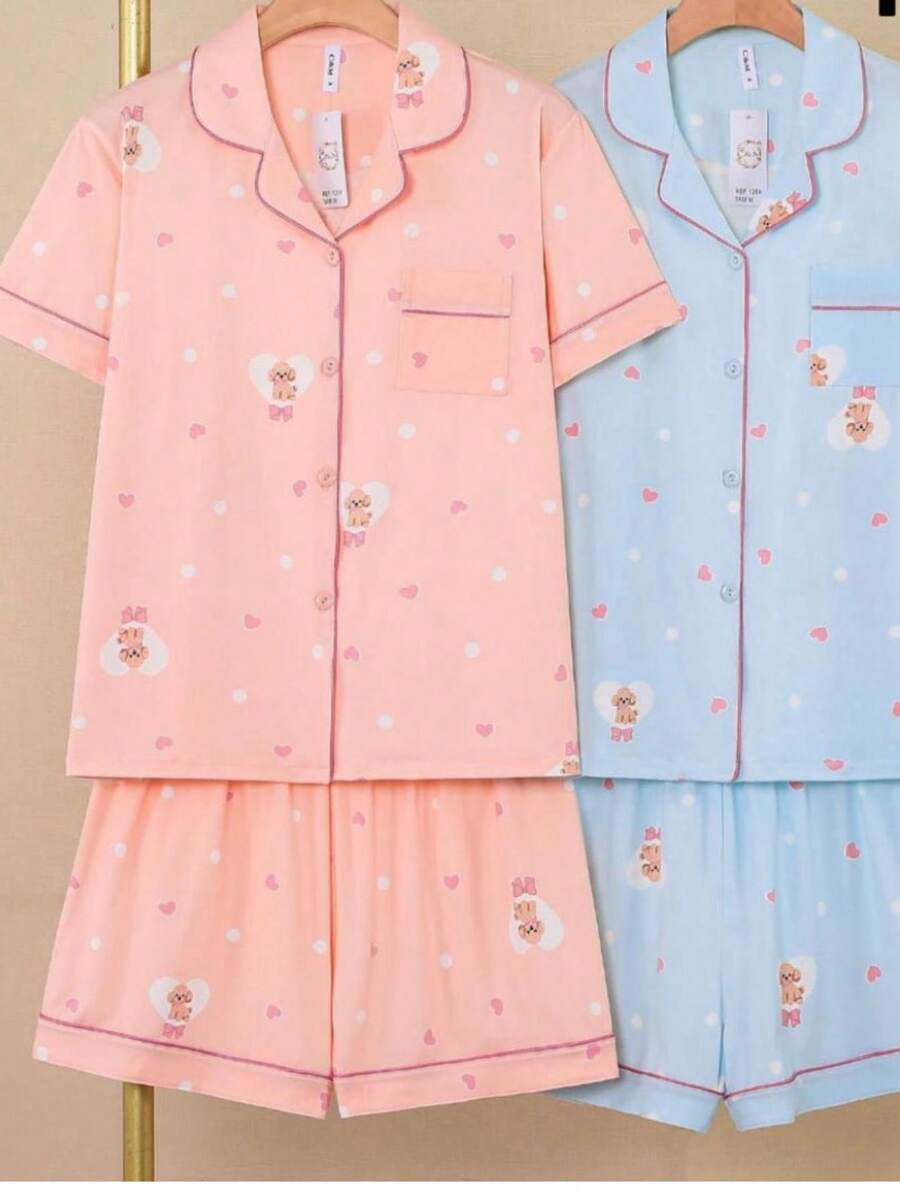 SHORT American Pajamas Imported Functional Buttons Maternity Post Surgery Comfort