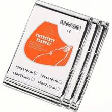 5/10pcs Pack Outdoor Warm Blankets, Double-Sided Silver Thermal Blankets Portable First Aid Emergency Survival Blankets For Camping & Rescue