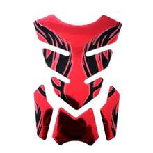 1pc Motorcycle Tankpad Sticker Fishbone 3D Tank Pad Stickers Oil Gas Protector Cover Decoration Flame Motorcycle Accessories - Multicolor - View 11