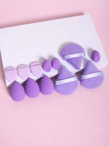 12/1pc Makeup Sponge Set, Including Makeup Sponges, Makeup Sponge, Powder Puff, Soft & Skin-Friendly, Suitable For Cream & Powder Makeup, Latex-Free, Can Be Used Wet Or Dry, Professional Cosmetic Sponges Summer Makeup Must-Have