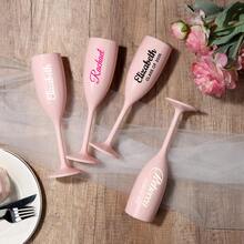 Reusable Acrylic Champagne Flutes – Elegant Plastic Champagne Glasses For Wedding Toast, Engagement Party, Graduation Celebration, Bachelorette Party, Bridal Shower, Baby Shower, Birthday Party,Brunch-Ready