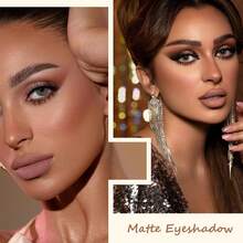 K'APEINE Paleta de 25 colores de sombras de ojos, tonos tierra marrones grisáceos mate, colores de café y chocolate - Marrón - Ver 7