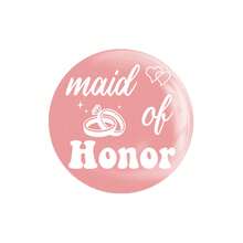 单身派对纽扣别针套装 - 新娘纽扣、伴娘和纽扣别针装饰，适用于新娘送礼会婚礼单身派对用品（白色、玫瑰金） - 彩色 - 查看 13