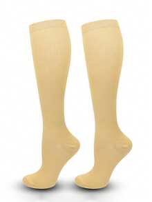 1/6 Pairs Women's & Men's Compression Socks For Cycling Soccer Running Athletic Calf Socks, Cozy - Multicolor - View 27