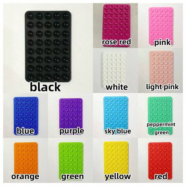 1 Pack 40pcs Double-Sided Silicone Suction Cups, Powerful Adsorption Hands-Free Phone Holder, Essential For Phone Filming