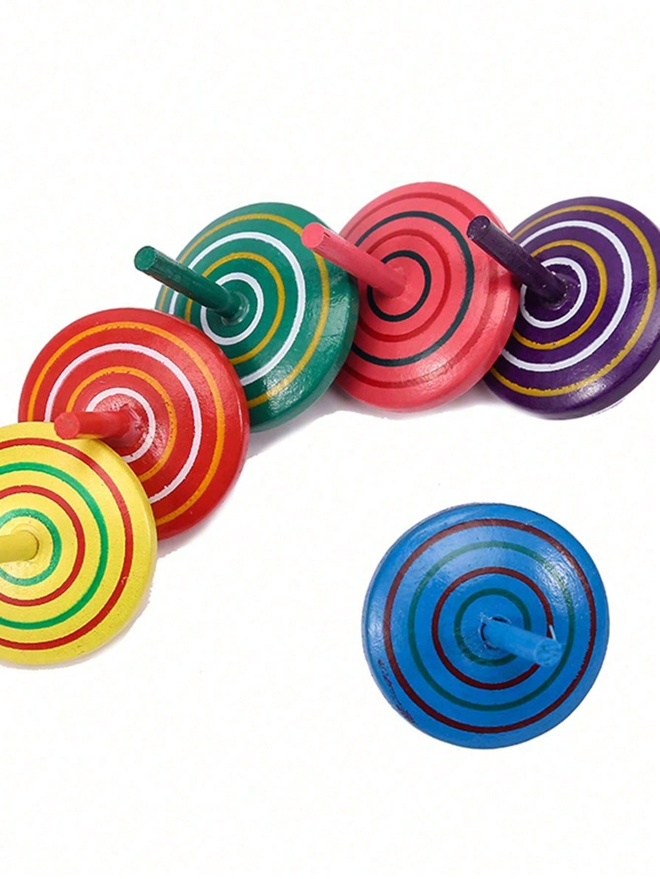 1/6/10/20 قطعة من الألعاب الخشبية الدوارة على الطا...