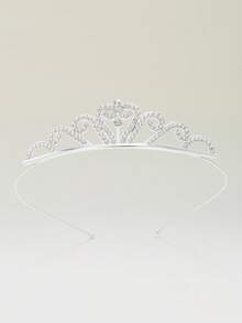 1入組水鑽皇冠頭髮配飾髮箍