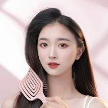 1 Set Of 2 Pcs Volumizing Top-Knot Combs, Women's Dedicated Long Hair Styling Massage Meridian Air Cushion Combs