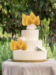 4 đồ trang trí bánh lá cọ giả bằng giấy, đồ trang trí bánh quạt giấy vàng, đồ trang trí bánh theo phong cách Bohemian, thích hợp để trang trí bánh sinh nhật, trang trí bánh cưới, đồ trang trí bánh mừng em bé, đồ trang trí bánh tráng miệng cho tiệc, đồ trang trí tiệc rửa tội, tiệc nghỉ hưu (nhiều màu) - Nhiều màu - Xem 7