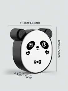 1 pièce Boîte à savon mignonne de dessin animé avec couvercle rabattable, support de rangement de savon de salle de bain monté au mur sans perçage, boîte à savon panda pour la rentrée scolaire