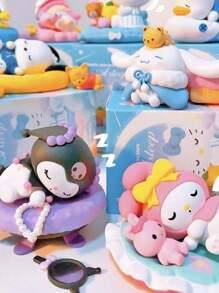 Sanrio 1pc About 7-10cm New Blind Box Play Hand Office Table Decoration Safely Sleep Series Hand Office Doll Male And Female Gift Doll Collection Blind Box Doll, Random Suitable For A Variety Of Holiday Gifts (Some Goods Have Defects, Perfectionists Caution, Packaging Boxes Due To Different Production Batches Will Be Different)
