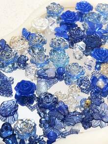 亚克力DIY饰品，奶油胶手机壳，发夹，装饰饰品材料，巴洛克饰品，DIY手工耳环，头饰，鞋子，服装配饰。本产品广泛应用于装饰，吊坠，饰品，服装配饰 - 彩色 - 查看 13