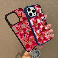 Una funda elegante para teléfono no incluye un cordón ni un soporte. Funda Magnética Premium para 16 15 13 14 12 11 Pro 14 15 16 Plus con hermosos lirios, anticaída, diseño ultrafino. | Perfecto para el uso diario - Azul profundo - Ver 6