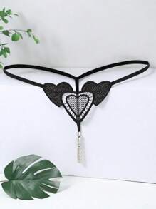Sexy Lingerie Love Embroidered Beaded Sexy Underwear Fairy Maiden Thongs