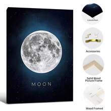 HALFLEMART 1 pieza Póster de lienzo con galaxia espacial, para decoración de sala de estar y dormitorio