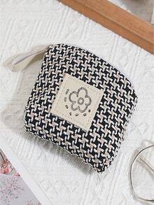 New Compact Women Wallet, Portable Chic Coin Purse, Card Holder, Lipstick Case, Charger Organizer, Bluetooth Earphone Pouch