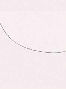 Pulsera minimalista de cadena de plata de ley 925 con circonia cúbica, de estilo casual y elegante, para uso diario de mujeres