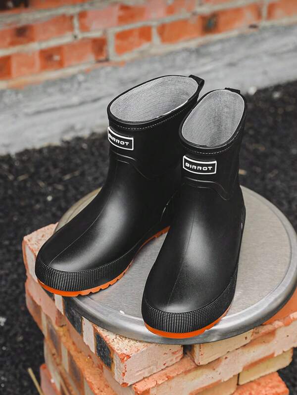 Fashionable Mid-Calf Rain Boots For Women, Waterproof, Anti-Slip, Durable Garden Rain Boots, Versatile For Outdoor, Working