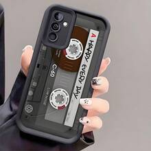 1个快乐每一天磁带图案防震手机壳，加厚防滑保护套，兼容、荣耀、红米、Galaxy等手机。 - 黑色 - 查看 2