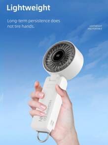 Nouveau ventilateur de refroidissement à affichage numérique - Ventilateur portable/de bureau/de cou 3 en 1, 100 vitesses de vent, batterie 1200mAh, débit d'air à grand angle, protection multi-AI, convient pour une utilisation extérieure/intérieure/étudiante