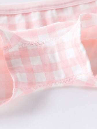 4 st söta trosor med körsbärsmönster och rosett för flickor, året runt