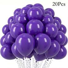 20/50/100个装彩虹乳胶气球，10英寸圆形氦气球，色彩鲜艳，适用于生日派对、婚礼、周年纪念、新年、情人节、节日派对、家居装饰 - 彩色 - 查看 15