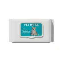 80 Sheets Pet Wet Wipes, Disposable Cleaning Wipes For Dogs And Cats