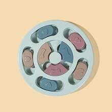 1pc Circular Pet Food Hiding Toy, Dog Training Toy Suitable For Scent Training - Multicolor - View 6