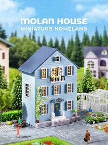 CUTE ROOM 1 Kit de construcción de modelos, casa en miniatura DIY para ensamblar, mini decoración 3D, adecuado para el hogar, decoración de dormitorio, muebles, manualidades de madera, regalos de Navidad, Pascua, San Valentín y Año Nuevo