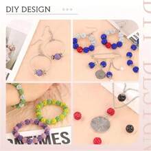 10/20/30/50/100 pièces Perle de strass plat en verre blanc de 10 mm, boule à facettes Disco, convient pour la fabrication de bijoux, bracelets DIY, colliers, boucles d'oreilles et travaux d'artisanat