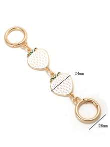 Strawberry Heart Bag Strap Extension Chain, Replacement Underarm Bag Chain, Metal Shoulder Strap Extension Accessory