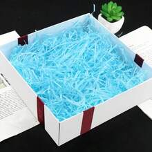 1 Paquete de 50/100g de Tiras de Papel de Rafia de Colores Surtidos, Relleno para Cajas de Regalo, de Vuelta a la Escuela - Multicolor - Ver 5