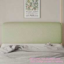 1 pieza, Cubierta para cabecero de cama de terciopelo jacquard, protector de cabecera elástico y antipolvo. La tela es elástica y adecuada para alturas de cabecera de 60-70 cm, suave y amigable con la piel, accesorio para el dormitorio