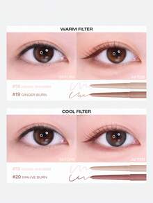 Bbia 最后一件！自动眼线笔 19号 姜黄色，凝胶眼线笔，19种颜色可选，速干防晕染持久超顺滑，可作眼影和眼线使用，多功能唇线笔和轮廓笔，韩妆，K-Beauty，韩国化妆品，节日礼物，母亲节礼物，0.3克/0.01盎司 - 19 GINGER BURN - 查看 5