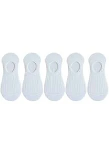 5 paires lot Chaussettes bateau invisibles pour femmes Été Silicone antidérapant Cheville Coupe basse Femelle Mince Montrer Respirant Court Chaussette Invisible