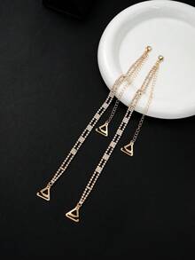 2 件/对可调节水钻胸罩肩带防滑金属肩带胸罩配件女士婚礼比基尼礼服胸罩肩带狂欢