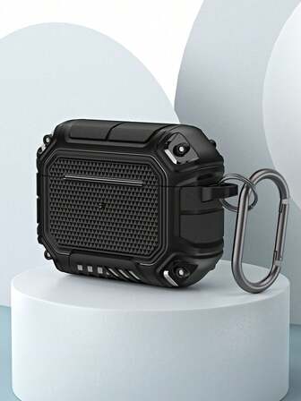 防摔 1 件机械设计 + 跑道挂钩蓝牙耳机盒，保护套兼容 Apple 第 1/2/3 代、Pro、Pro 第 2 代，创意设计兼容 Apple 第 4 代