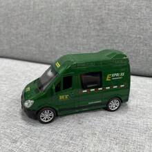 1 pièce Voiture jouet de simulation de camion de pompiers, ambulance, voiture de police SWAT, voiture de livraison avec sons et lumières, qui peuvent s'ouvrir avec des bruits de porte pour les enfants. Modèle de voiture à inertie, jouet pour la rentrée scolaire.
