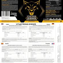 Vitastrong Omega 3 Fischöl 2000 mg hochdosiert mit Vitamin E, ohne Nachgeschmack, Omega 3 Fischöl (Fischöl) 700 mg EPA 500 mg DHA, hohe Konzentration, reines Omega-3-Nahrungsergänzungsmittel Herz, Sehvermögen, Gehirn