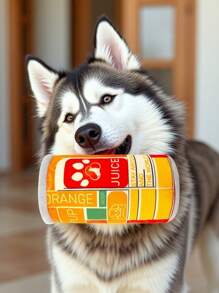 1pc Pet Voice Plush Toys Bite Toy Cute Soda Can Design Soft PP Filling Boredom Relief Toy For Dogs Cats Holiday Gifts/Birthday Parties/Daily Playtime All-Season Use