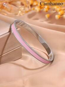 Camhanno 1 Pc Innovative And Stylish Neutral Stainless Steel Drip Bracelet For Ladies To Wear On A Date - Silver Oil Drop Bracelet - View 17