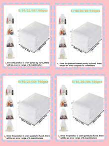 5/10/20/50/100 Piezas Bolsas de gasa multicolor, bolsas de embalaje para regalos, bolsas para regalos, artículos del hogar y de primera necesidad, bolsas de almacenamiento de nailon, suministros para festivales y fiestas, suministros para bodas, embalaje para decoración de regalos, embalaje para repostería, embalaje para joyas y accesorios, bolsas de cuerdas para regalos de cumpleaños