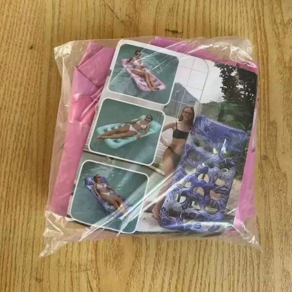Heart-Shaped Backrest Inflatable Swimming Float, PVC Perforated Inflatable Raft, Perfect For Whole Summer, Summer Essential