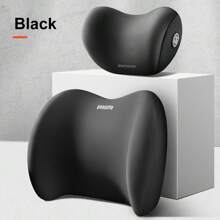 1pc Soft & Comfortable Memory Foam Neck Pillow & Lumbar Cushion, Neck Support, Car Interior Seat Accessory