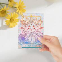 1/9 pieza(s) Pegatina para ventana con atrapasoles, Elementos del dios sol, diosa luna, Pegatina para ventana con atrapasoles, Película de arcoíris de vidrio esmerilado decorativo para ventana, Pegatina para ventana con electricidad estática no pegajosa, Pegatina de arcoíris anti-colisión de pájaros, Reutilizable, Pegatina de arte para ventana de oficina en el hogar, Decoración de pared, Pegatina personalizada