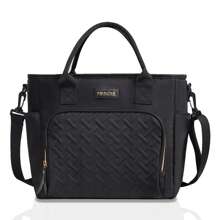 1pc Large-Capacity Insulated Lunch Bag Outdoor Picnic Bag, Multi-Function Refrigerated Bag With Detachable Shoulder Strap And Side Pockets, Reusable, For Carrying Meals, Suitable For Picnics, Office Workers, Camping, School, Leakproof Freezable Cooler Bag School Organizer Bags Teacher Storage Bags Classroom Organizer Bags Woman Lunch Box Bag For Women Ladies School Supplies Stuff Accessoriesback To School School Stuff Bag For School Lunch Bag For Women Picnic Accessories