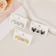 3 piezas Pendientes de mujer, de acero inoxidable, con diseño de murciélago, aptos para uso diario, pendientes de moda simple con diseño animal, regalo para festivales de mujer